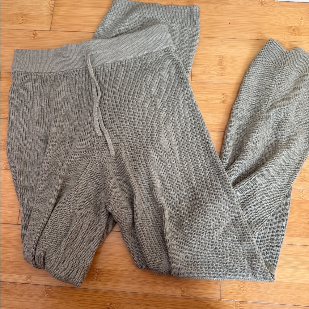 Free People Beach wide leg knit casual pants